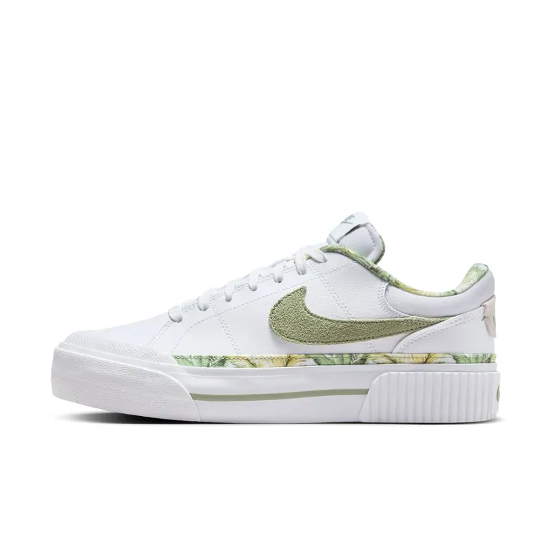 Nike Court Legacy Lift White Multi-Color Gum Medium Brown Oil Green (HF5054-100)