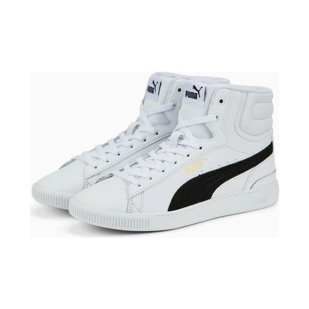 Puma Vikky v3 halfhoge leren Gold/Black/White (38761001)
