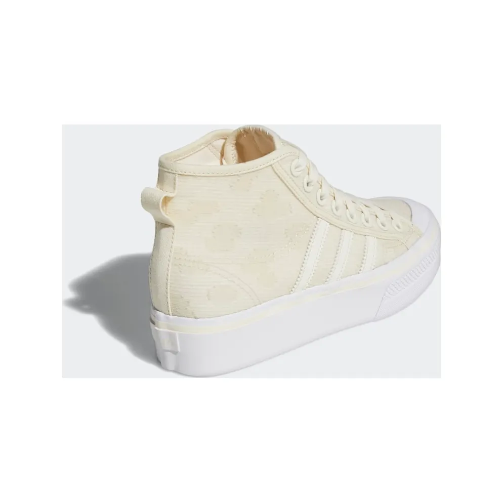 Adidas Nizza Platform Mid Cream White / Cream White / Cloud White (GX8356)