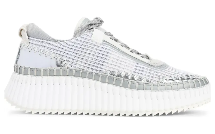Chloé Nama sneakers met plateauzool – Grijs (CH26S579VM094)