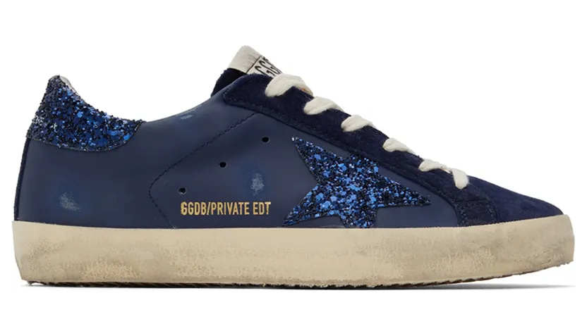 Golden Goose SSENSE Exclusive Navy Super-Star Classic Sneakers (GWF00101.F003599.50100)