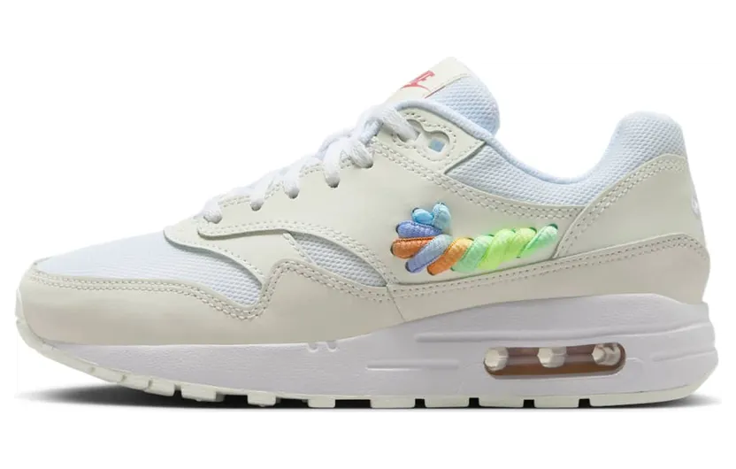 Nike Air Max 1 SE White Rainbow Lace Swoosh (FN4782-100)