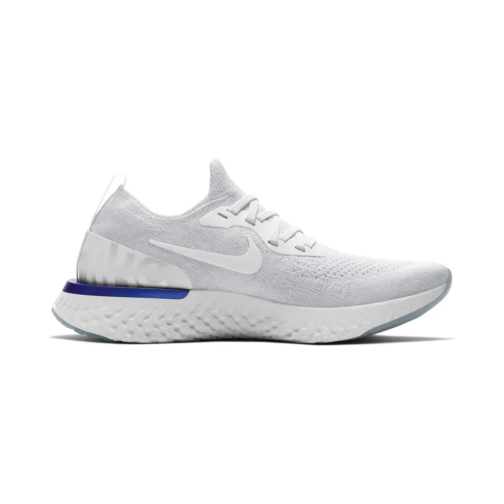 Nike Epic React Flyknit White Racer Blue (W) White/White-Racer Blue (AQ0070-100)