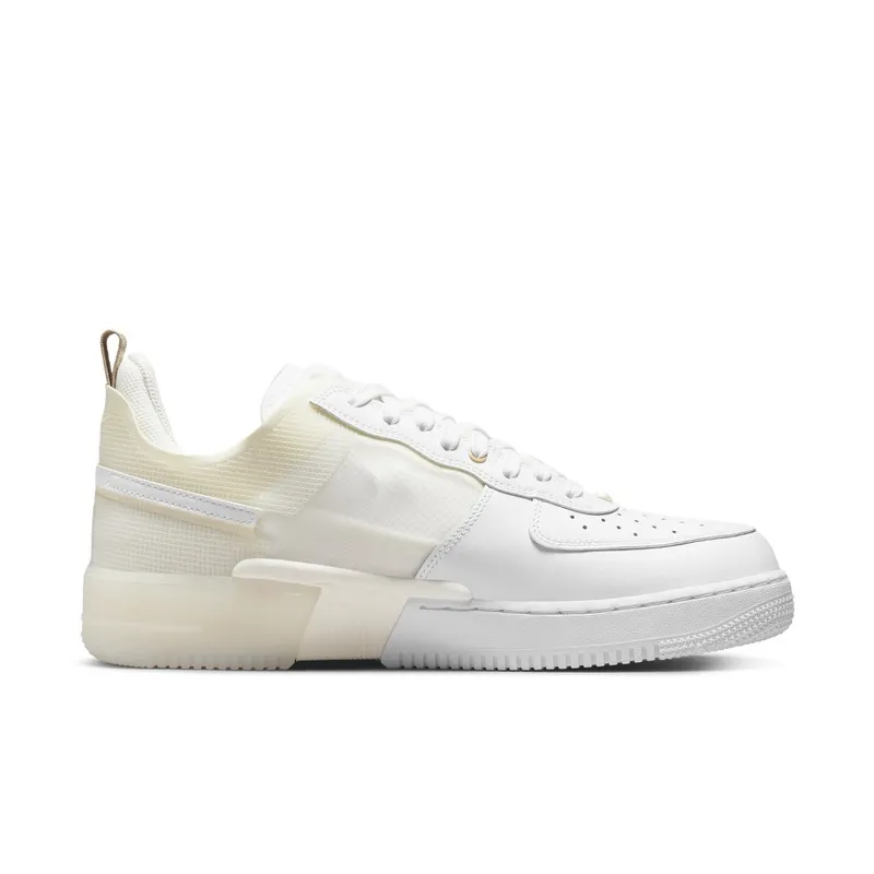 Nike Air Force 1 React Coconut Milk – “White / White-coconut Milk / Light Iron Ore” (DH7615-100)
