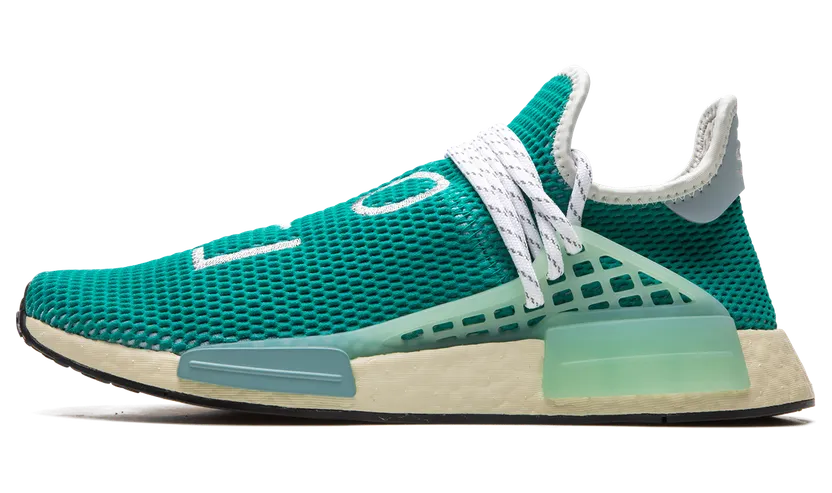 Adidas Pharrell x NMD Human Race ‘Dash Green’ Glory Grey/Dash Green/Sand (Q46466)