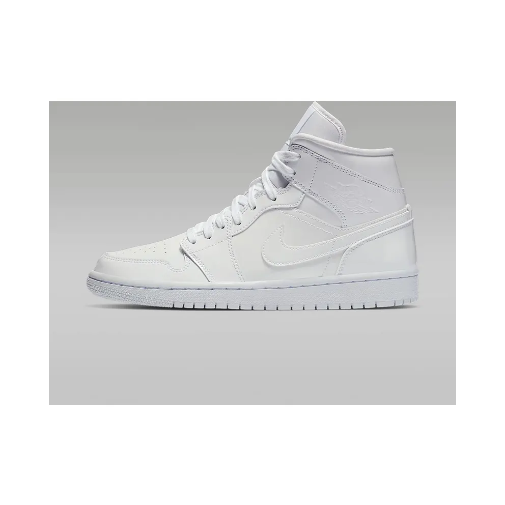 Jordan 1 Mid Triple White (W) White/White-White (BQ6472-111)