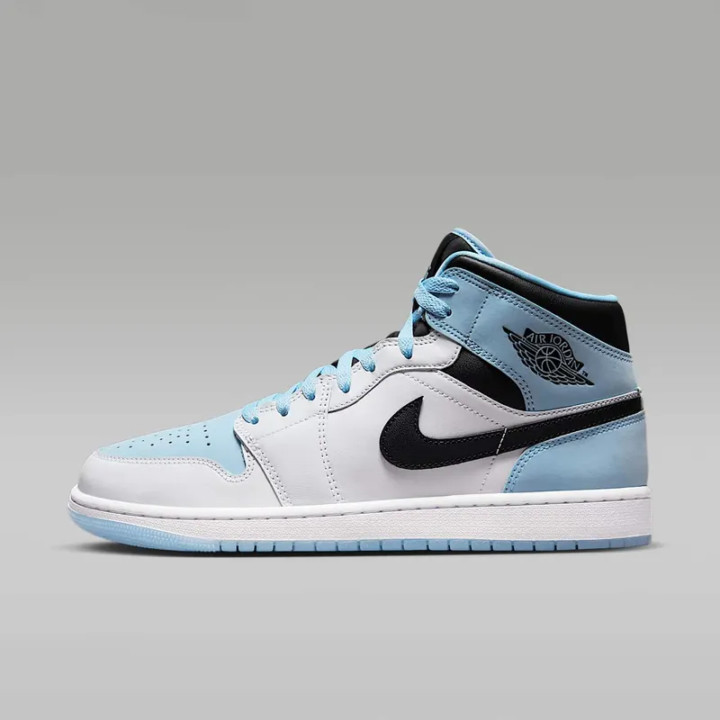 Air Jordan 1 Mid SE “White / Black / Ice Blue” (DV1308-104)