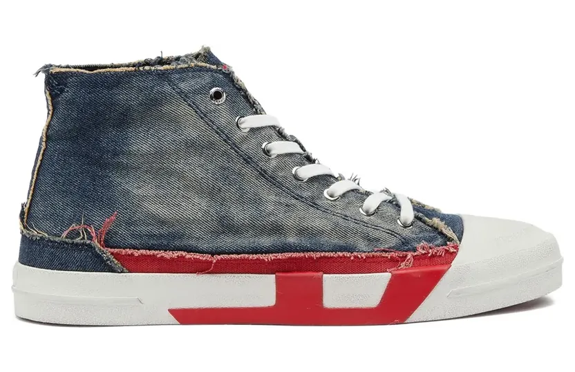 Diesel Ausgefranste S-D-Verse Mid II “Blue” (Y03723P7521)