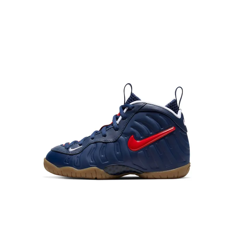 Nike Air Foamposite Pro Blue Void University Red (PS) Blue Void/Gum Light Brown-White-University Red (843755-405)