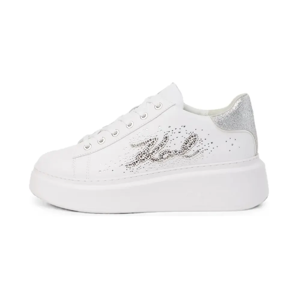 Karl Lagerfeld Anakapri Sneakers mit Strass – Weiß (KL63516S109)
