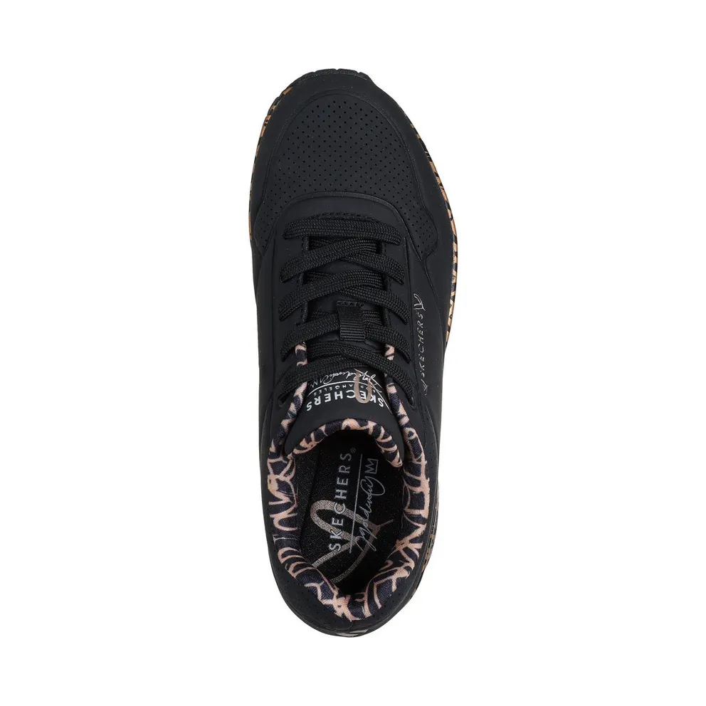 Skechers x JGoldcrown: Uno – Loving Love Sneaker Black/Roos Gold