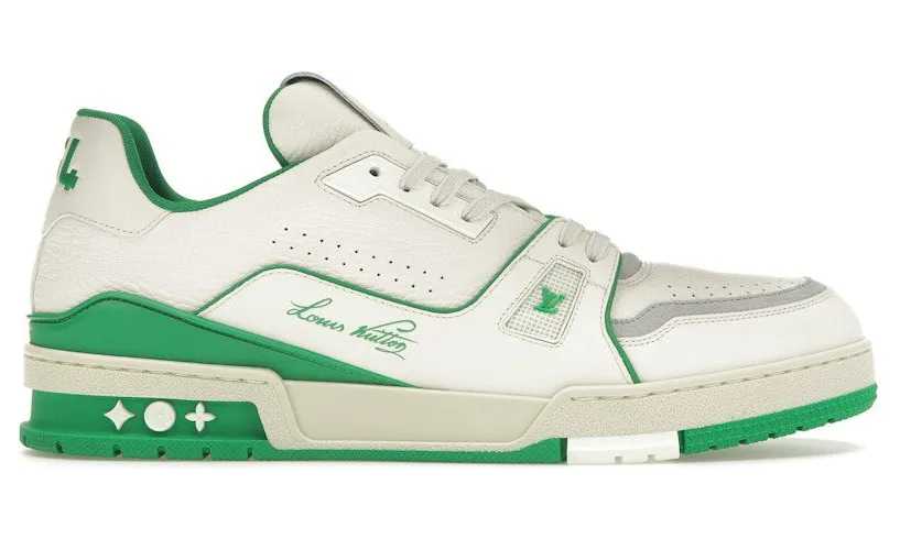 Louis Vuitton Trainer #54 Signature White Green (1ABNIS)
