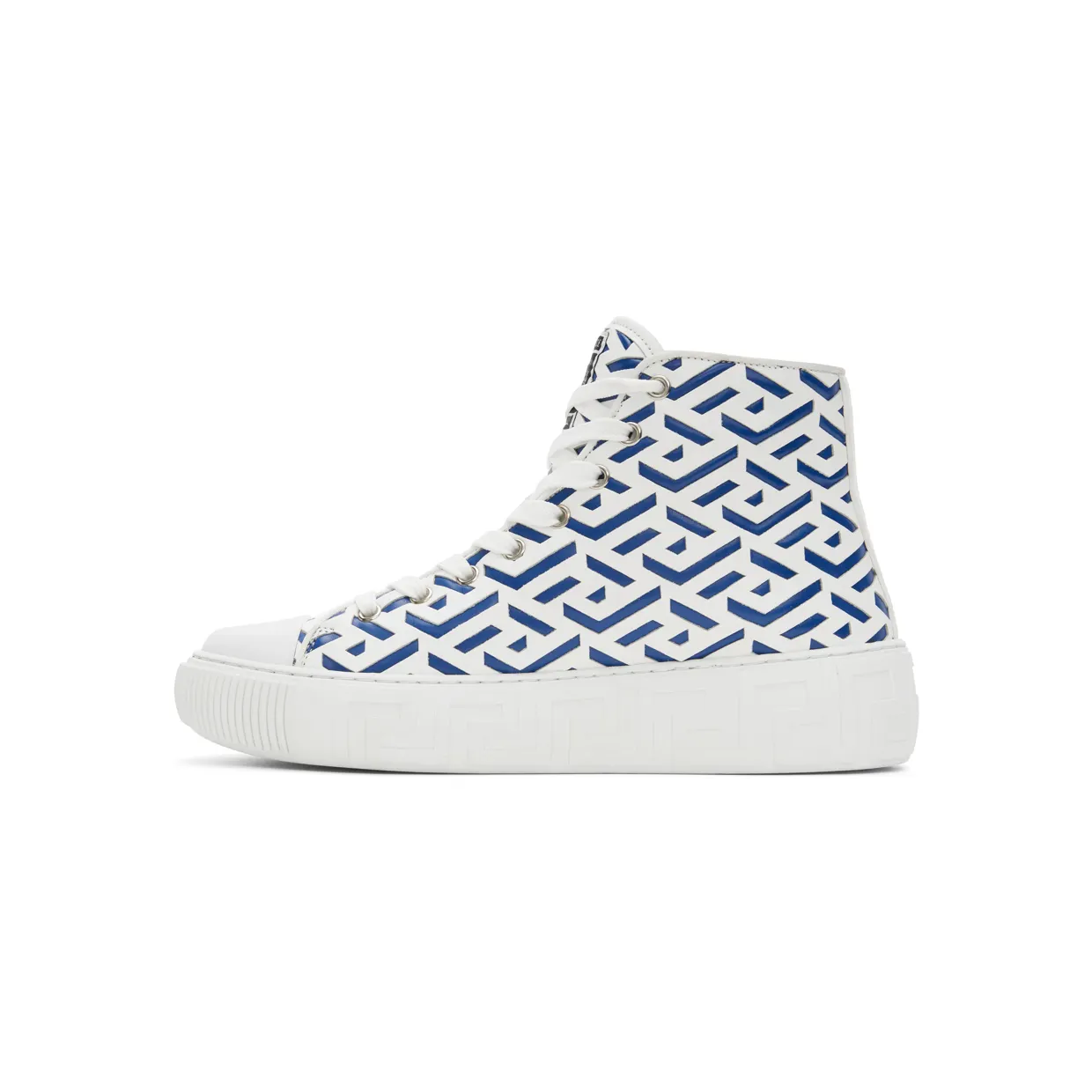 Versace Black & White La Greca Sneakers (DSU8403 1A04183) (3)