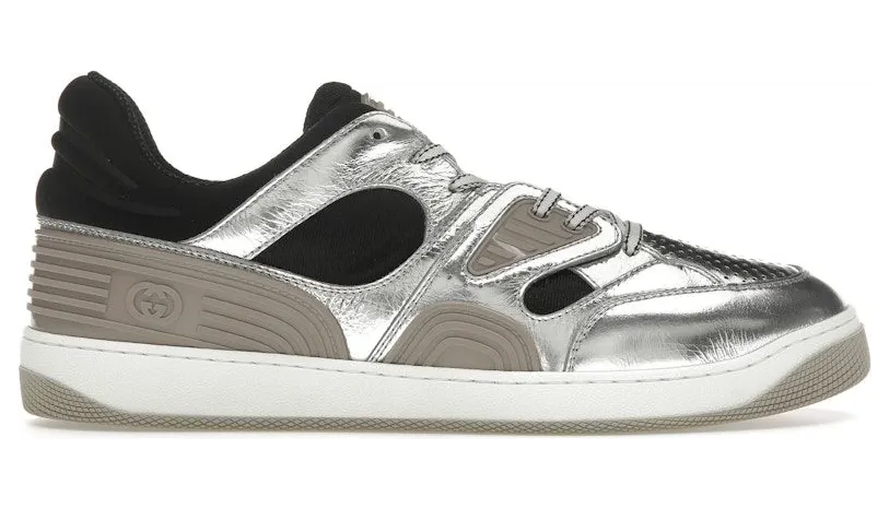 Gucci Basket Low Silver Black (724002 AABB8 8142)