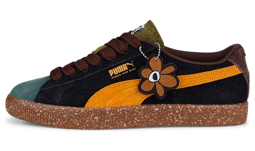 Puma x PERKS AND MINI Suede VTG Groen/Oranje/Bruin (387036-01)