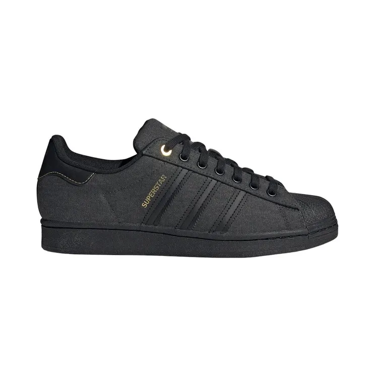 adidas Superstar Carbon Core Black Gold Metallic (ID1718)