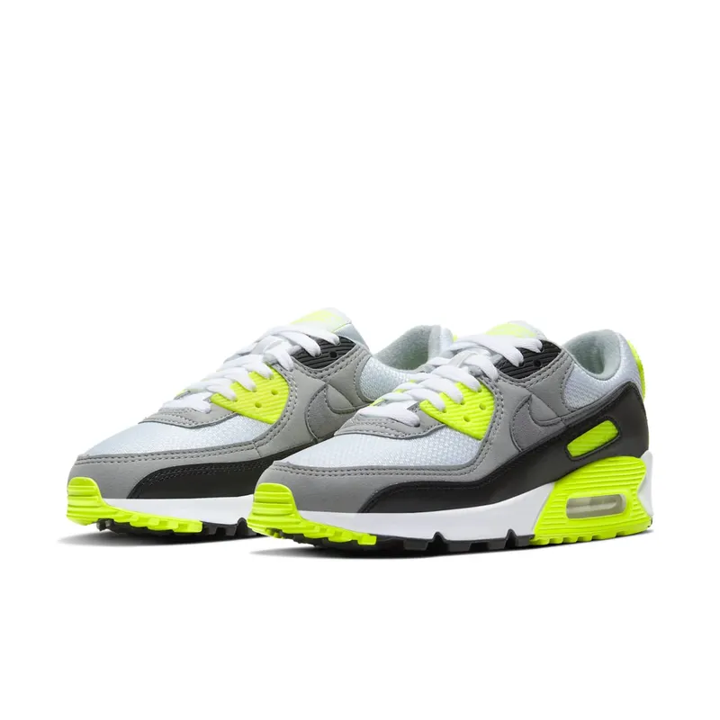 Nike Air Max 90 Recraft Volt (W) White/Particle Grey-Black-Volt (CD0490-101)