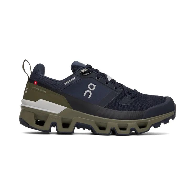 On Navy Waterproof Cloudwander Sneakers (73.98604)