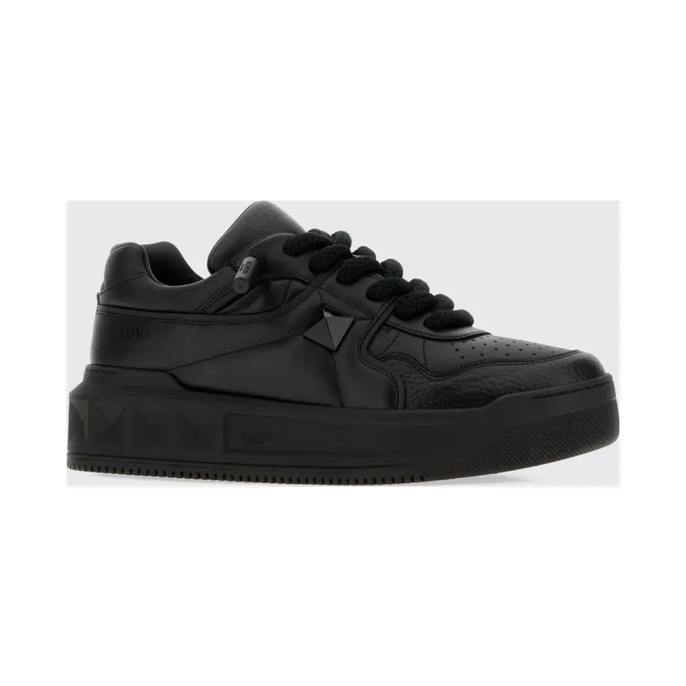 Valentino garavani One Stud XL Low Top in Nappa Leather Black (S0G37XTM0NO)