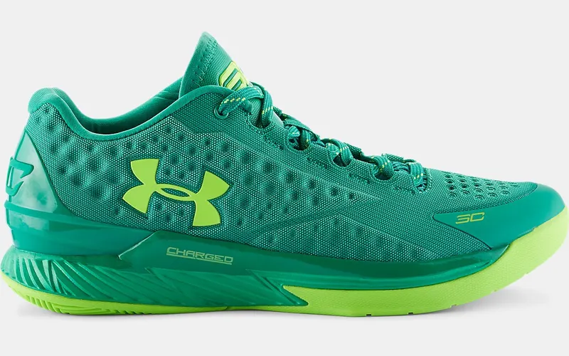 Under Armour UA Curry 1 Low Golf Scratch Green/Lime Green (1269048-387)