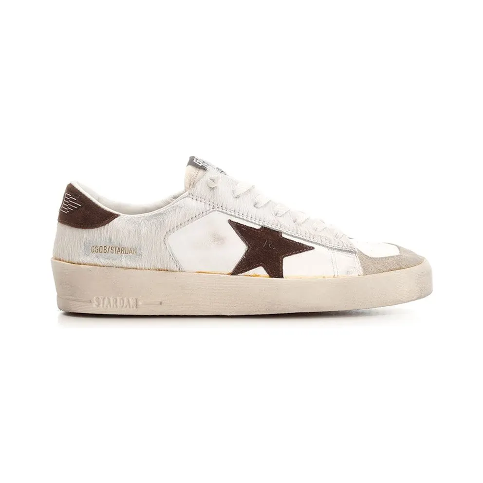 Golden Goose Stardan Pony Hair White Brown (GMF00128.F004007.81999)