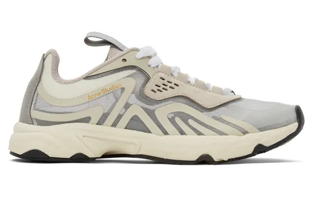 Acne Studios Off-White Transparent Mesh Sneakers (AD0354-)