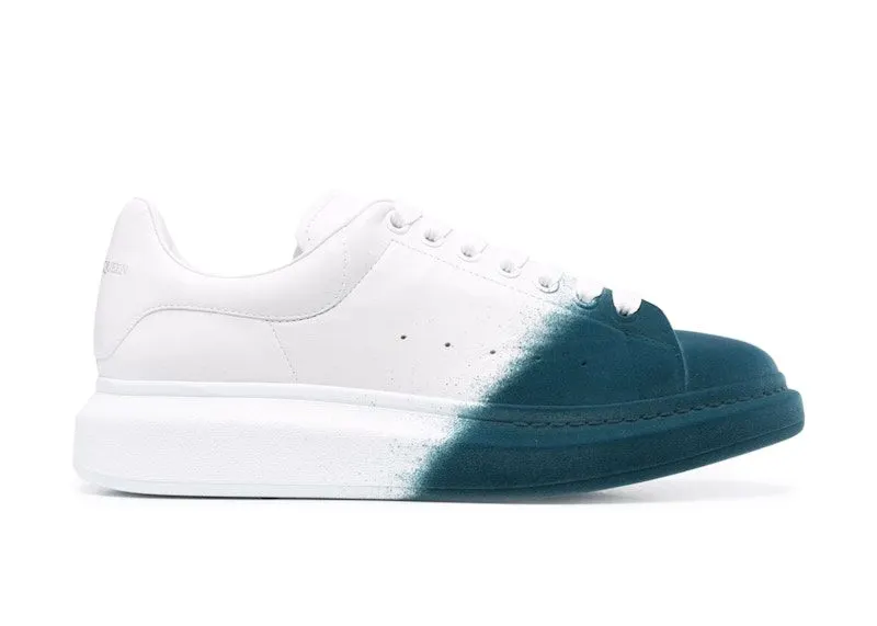 Alexander McQueen Oversized Two-Tone White Emerald Green (575415WHWM29706)