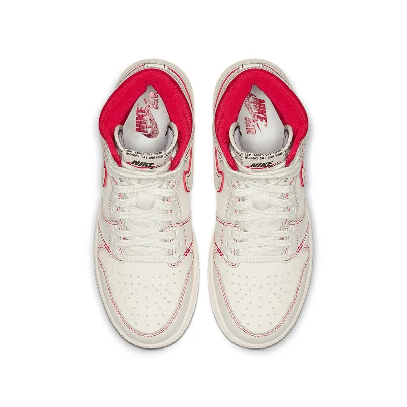 Jordan 1 Retro High Phantom Gym Red (GS) Sail/Black-Phantom-Gym Red-University Red (575441-160)