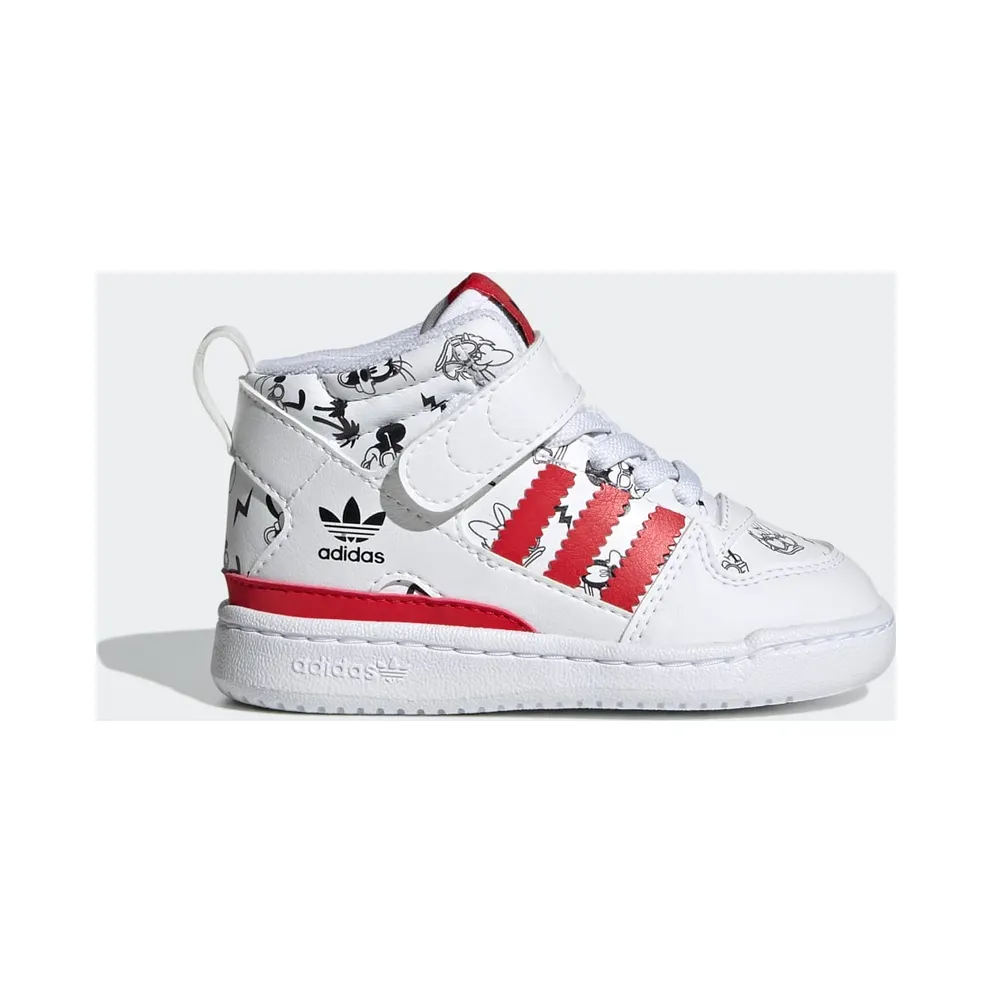adidas Disney Forum Mid 360 Schuh Cloud White / Vivid Red / Cloud White (GX0839)