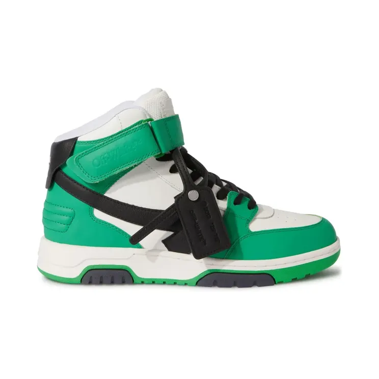 Off-White Out of Office high-top “Green” (OMIA259S23LEA0015510)