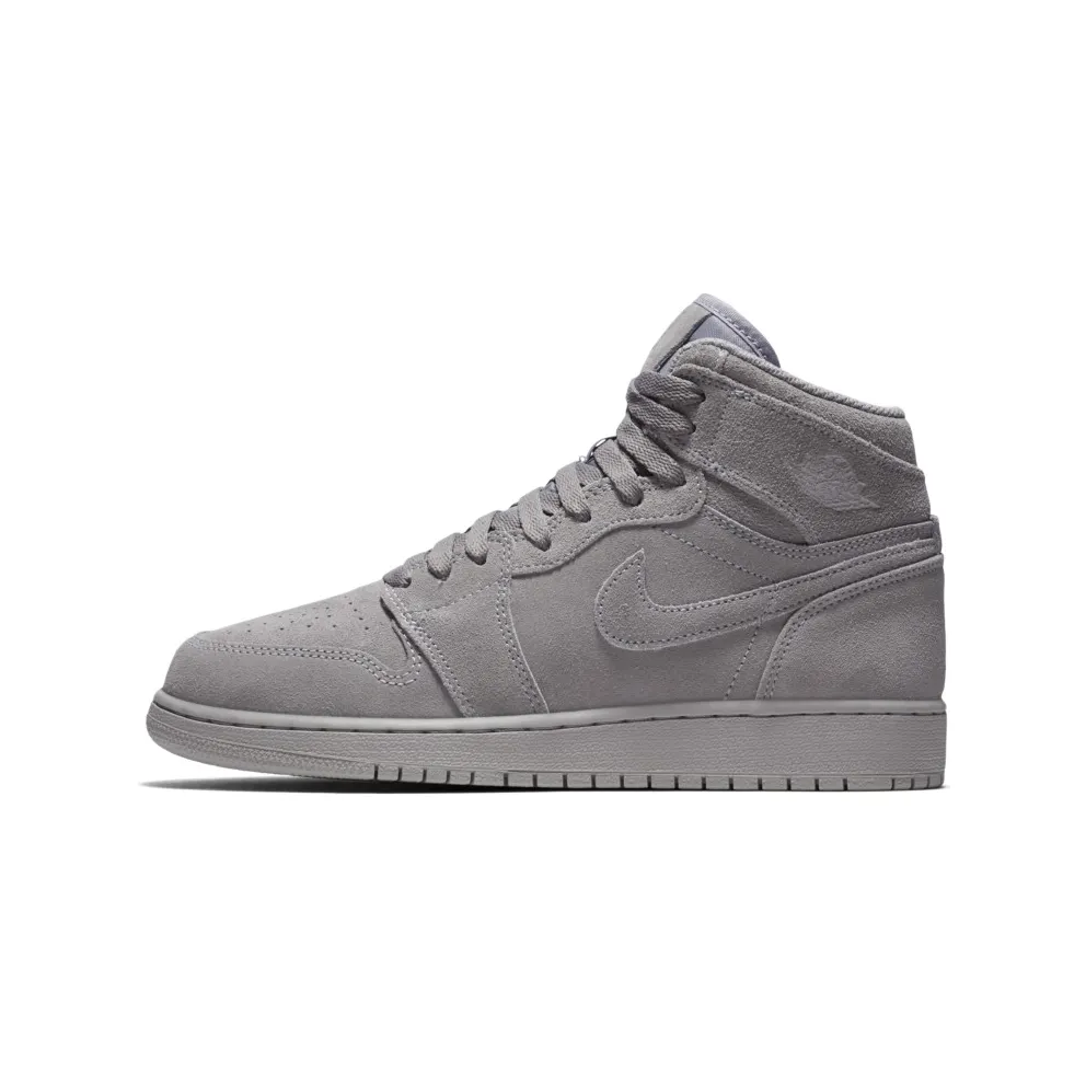 Jordan 1 Retro High Grey Suede (GS) Wolf Grey/Wolf Grey (705300-031)