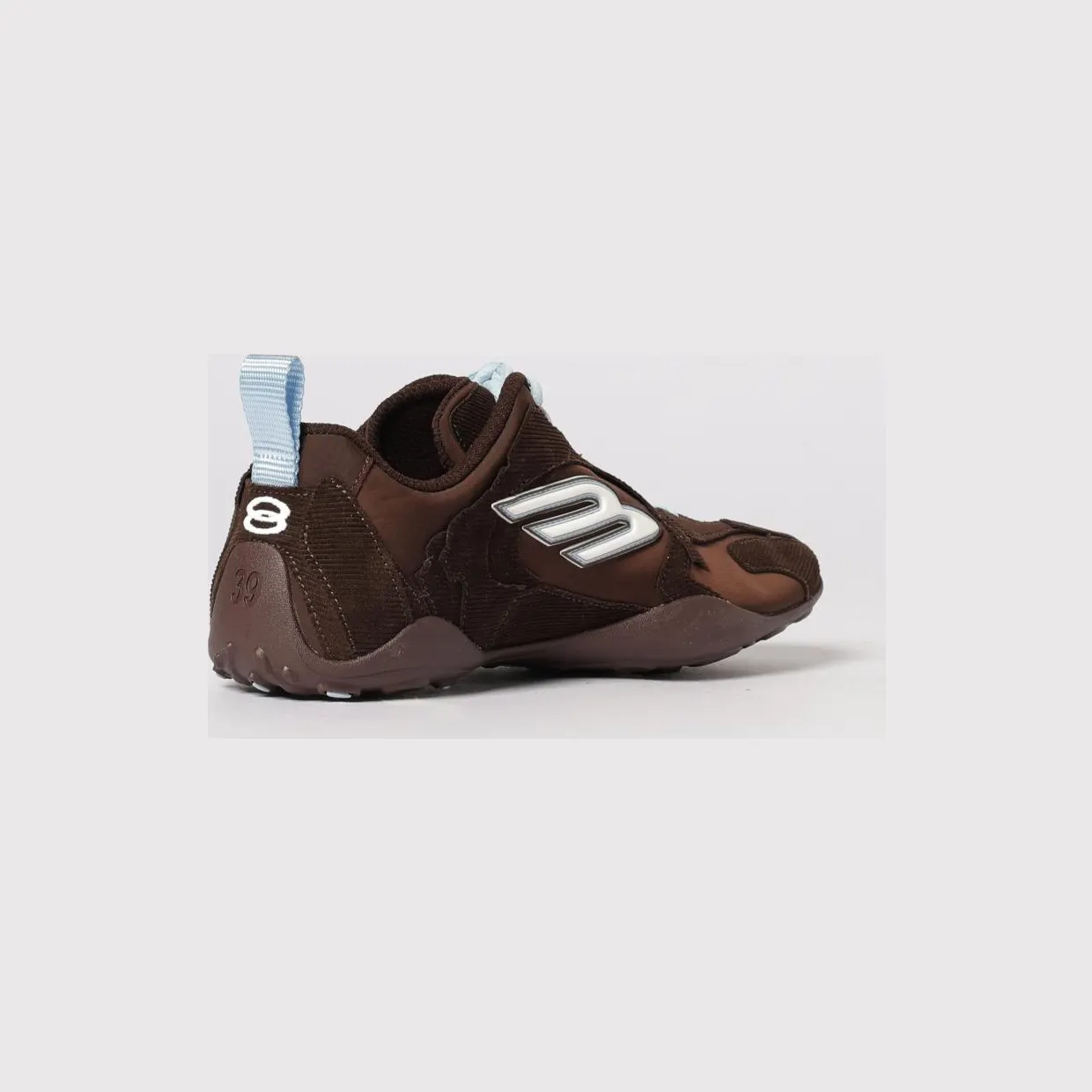 Balenciaga Monday Ultra Corduroy And Canvas Sneakers Brown (853508WMNDI2994) (2)
