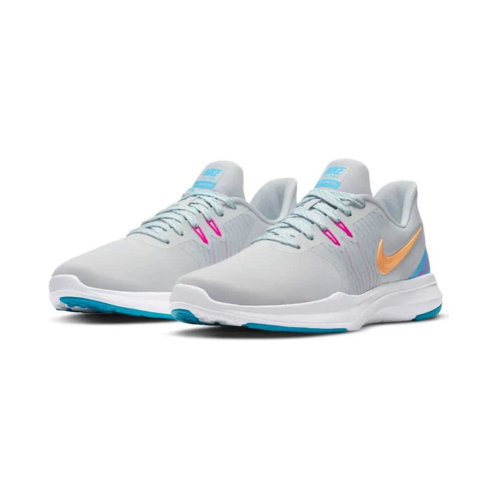 Nike In Season TR 8 “Pure Platinum / Blue Force / Laser Fuchsia / Melon Tint” (AA7773-004)