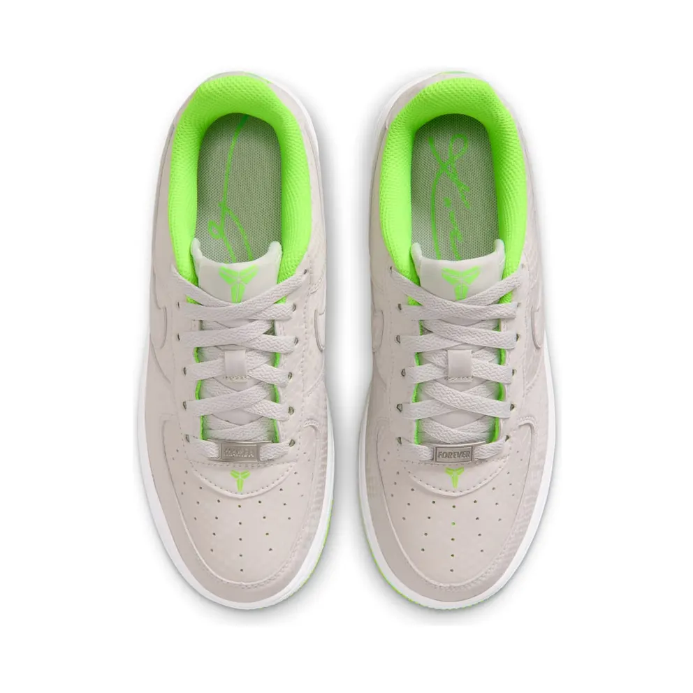 Nike Air Force 1 Low GS “Vast Grey / White / Electric Green” (IO4610-002)