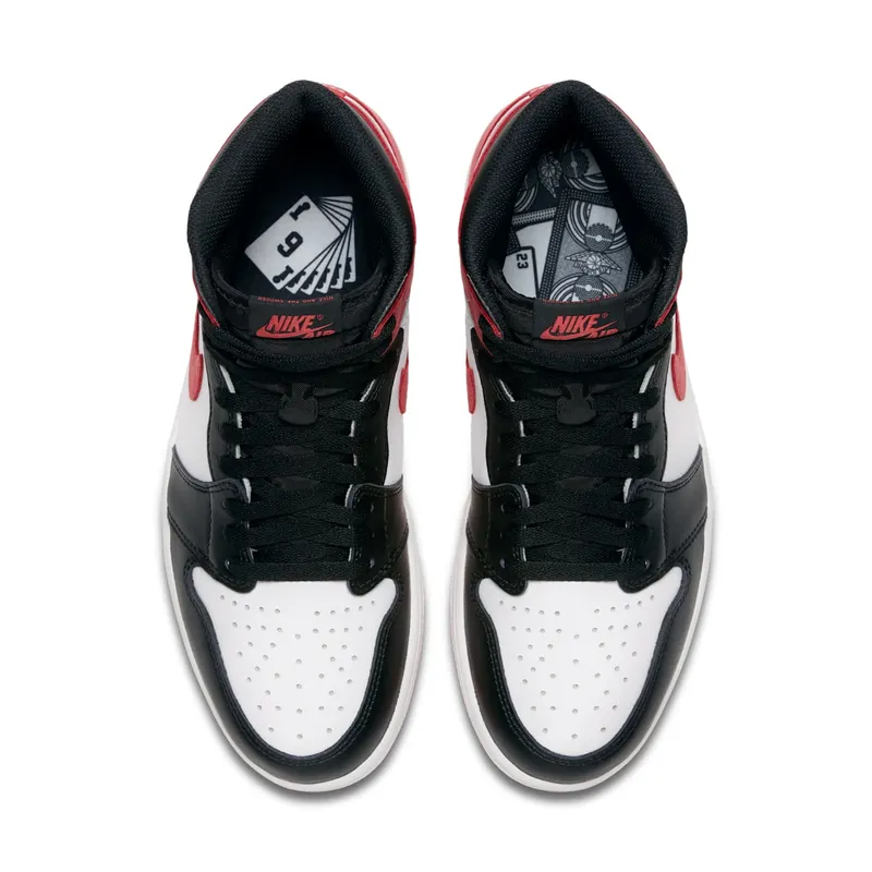 Air Jordan Nike AJ 1 I Retro High OG Track Red "6 Rings" (2018) (555088-112)