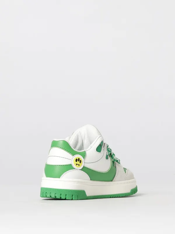 BARROW Leather Sneakers Green (828492) (2)