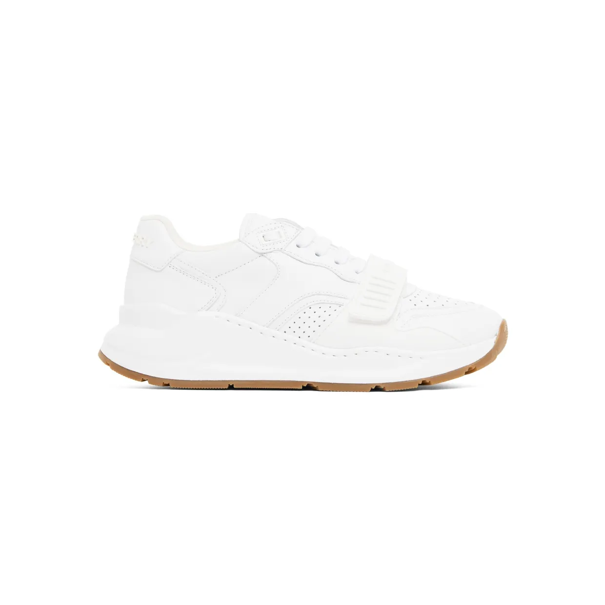 Burberry White Perforated Low-Top Sneakers (8052973)