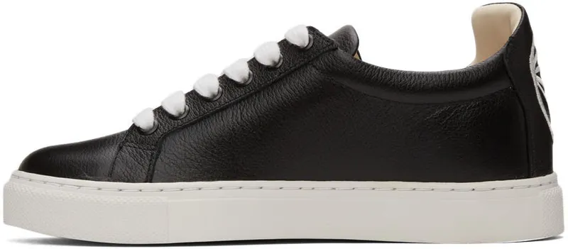 Sophia Webster Black & White Butterfly Low Sneakers (SSS22138)