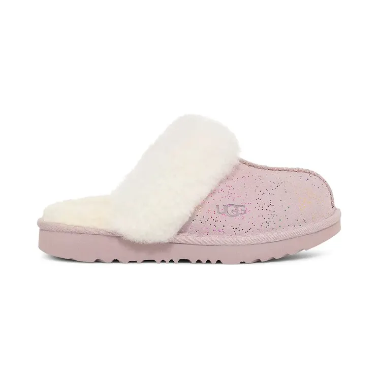 UGG Cozy II Shimmer Sky Slipper Pale Smoke Rainbow Metallic (1157672K-PLSM)