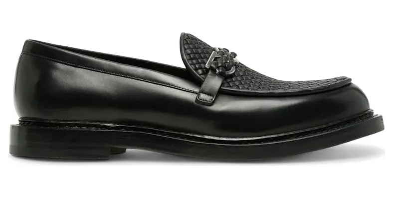 Ferragamo Mock Ornament Slip-On Black (20740752443)