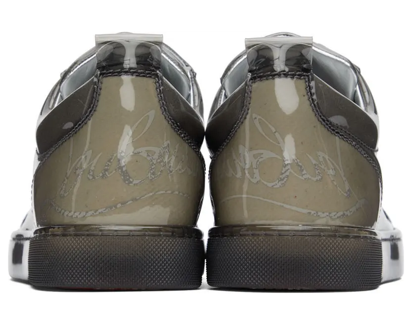 Christian Louboutin Gray Louis Junior X Ray Low-Top Sneakers (1221013) (4)