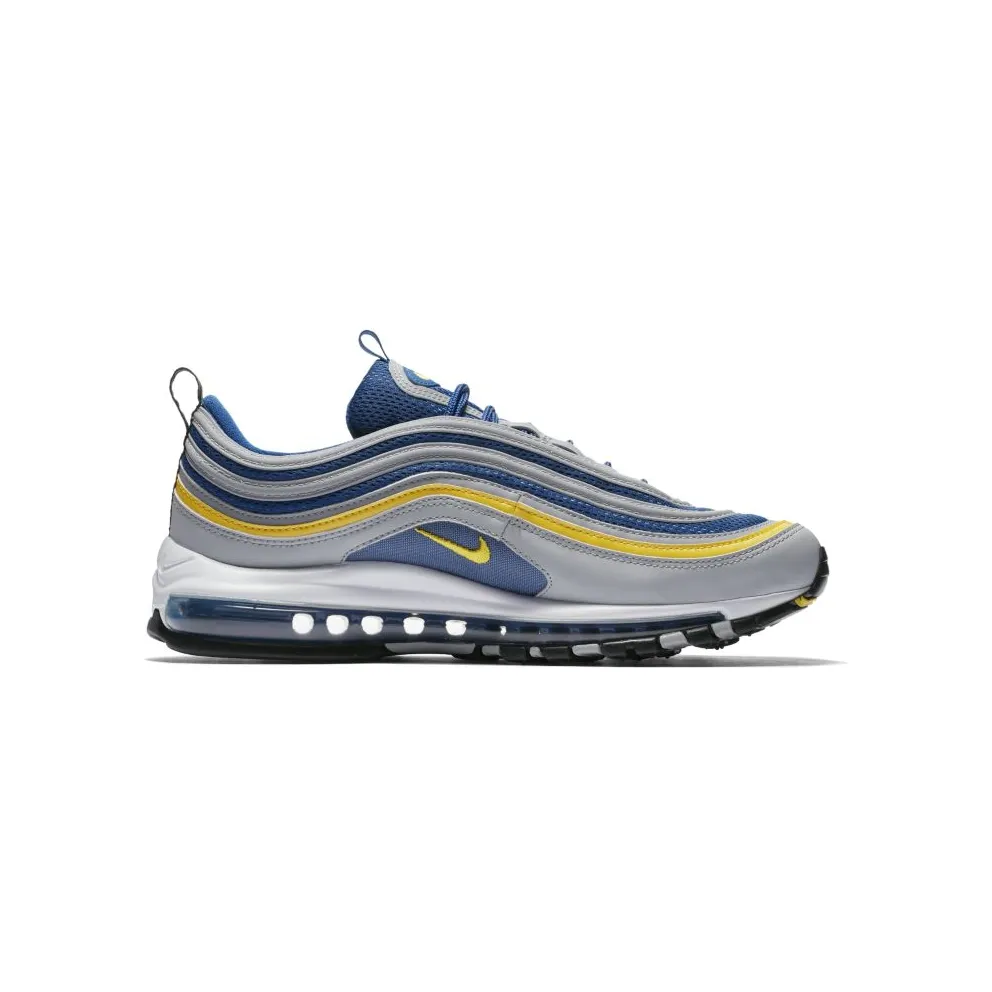 Nike Air Max 97 Michigan Wolf Grey/Tour Yellow-Gym Blue-White-Black (921826-006)
