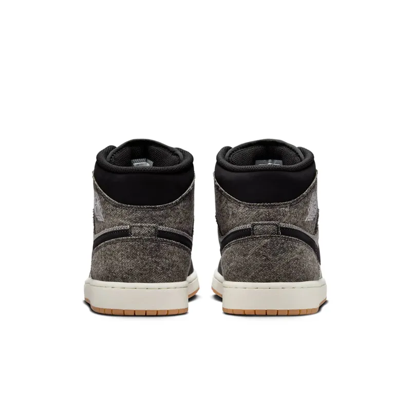 Jordan 1 Mid SE Black Denim (HJ4363-001)