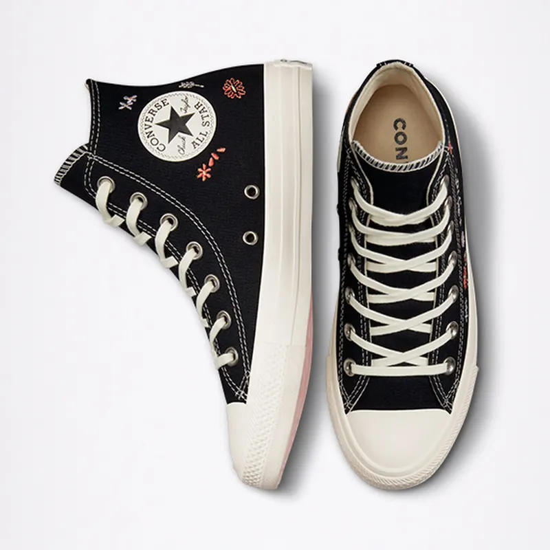 Converse Chuck Taylor All Star Embroidered Floral Black/multi/egret (A01585C)