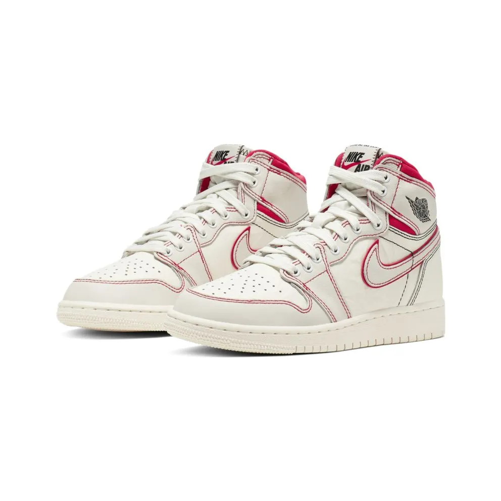 Jordan 1 Retro High Phantom Gym Red (GS) Sail/Black-Phantom-Gym Red-University Red (575441-160)