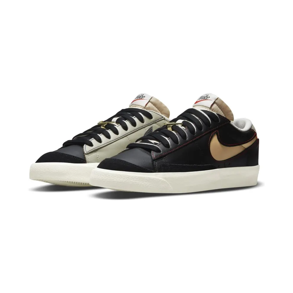 Nike Blazer Low 77 Black Natural Removable Swoosh (DH4370-001)