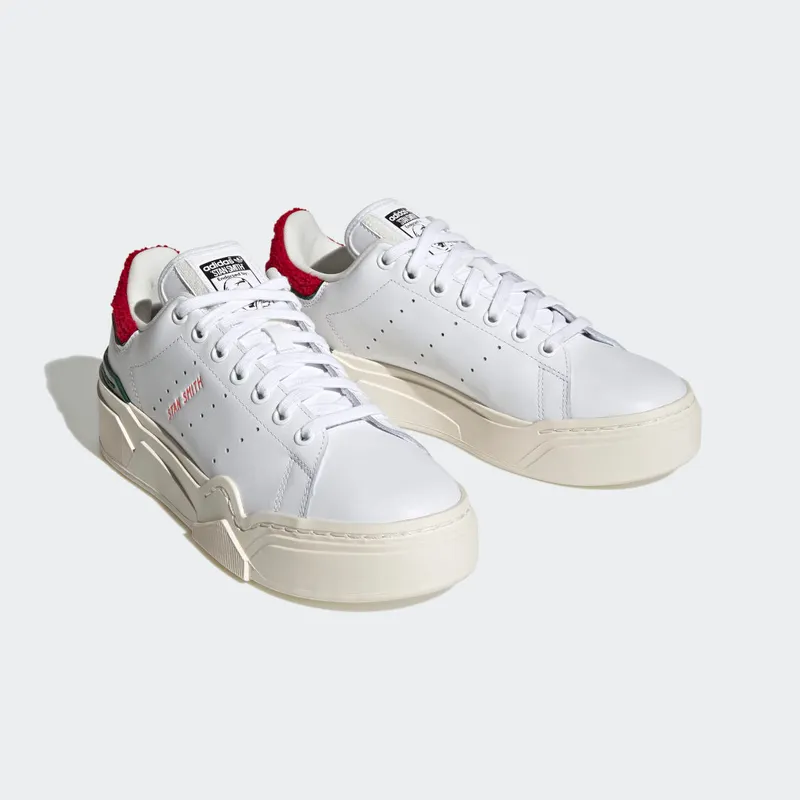 Adidas Stan Smith Bonega 2B Cloud White / Better Scarlet / Collegiate Green (HQ9882)