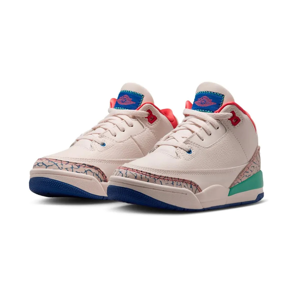Air Jordan Three Chalk / Track Red / True Blue (IO2074-100)
