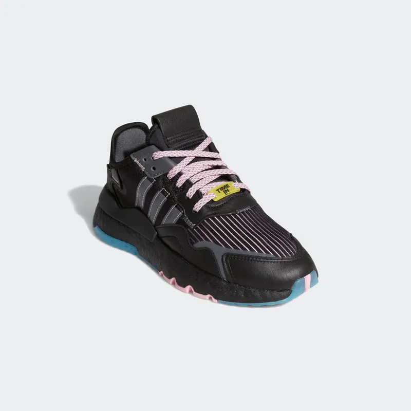 adidas Nite Jogger Ninja Core Black (GS) Core Black/Grey Five/Blue Glow (FY0176)