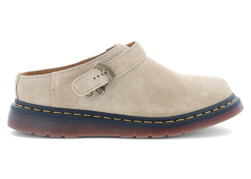 Dr. Martens Isham Desert Oasis Suede Mules Parchment Beige (31734292)